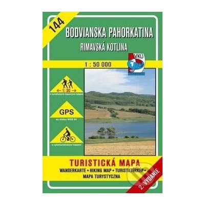 Bodvianska pahorkatina - Rimavská kotlina - turistická mapa č. 144 - Kolektív autorov
