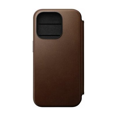 Nomad Modern Leather Folio flipové Apple iPhone 15 Pro hnědé NM01628385 – Hledejceny.cz