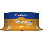 Verbatim DVD-R 4,7GB 16x, Advanced AZO, spindle, 25ks (22700723P) – Zboží Živě
