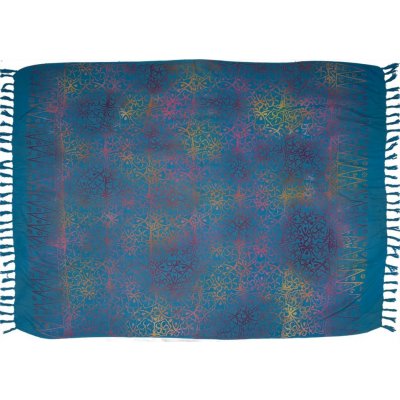 Sarong BO Batik Lotos azurová – Zboží Dáma