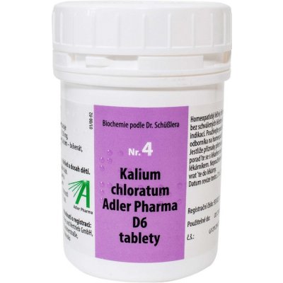 Adler Pharma Schüsslerovy soli Nr.4 Kalium chloratum D6 400 tablet – Hledejceny.cz