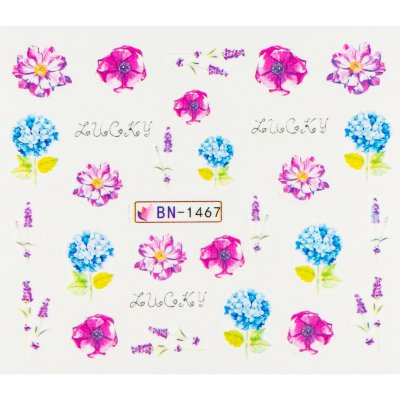 BIO nails Vodolepka BN 1467 květy a nápisy – Hledejceny.cz