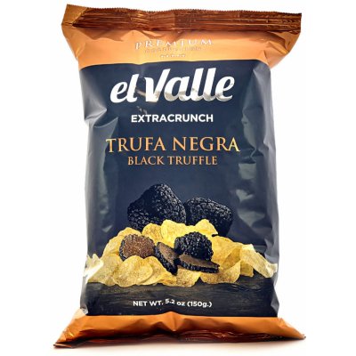 El Valle Premium chipsy s příchutí Černý lanýž 150 g – Zboží Dáma