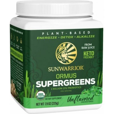 Sunwarrior Ormus Super Greens BIO natural 225 g – Hledejceny.cz