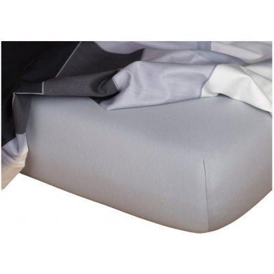 Dadka Jersey prostěradlo světle šedé 90x200x20 – Zboží Dáma