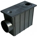 ACO Lapač geiger vstup DN 50-110 boční výstup DN 110 černý – Sleviste.cz