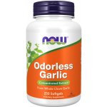 NOW Odorless Garlic česnekový extrakt bez zápachu 250 softgelových kapslí – Hledejceny.cz