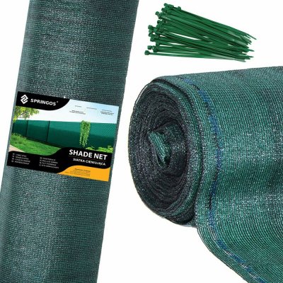 Stínící tkanina 150cm x 10m, 95% zastínění, zelená SPRINGOS SN0039 – Zboží Mobilmania