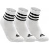 adidas Klasické ponožky 3-Stripes Cushioned Crew Socks 3 Pairs HT3458 Bílá