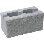 Tvárnice plotová CS BETON Blok 20 jednostranně štípaná s prořezem šedá – 400 × 200 × 200 mm – Sleviste.cz