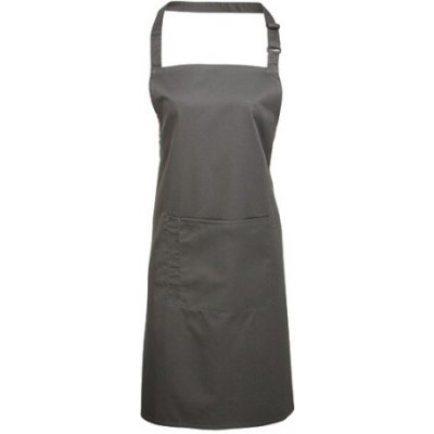 Premier Workwear Pracovní zástěra za krk s kapsou PR154 Dark Grey Pantone 431 72x86cm – Hledejceny.cz