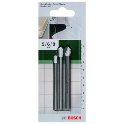 Bosch Vrtáky na obklady a dlažby SET 5,6,8 mm – Zboží Mobilmania
