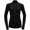 Dámské sportovní tričko Devold dámský rolák se zipem Lauparen merino 190 Zip Neck black