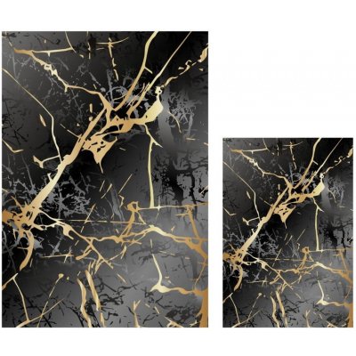 Mila Home Cracks černozlaté 60 x 100 cm – Hledejceny.cz