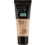 Maybelline Fit Me! Matte + Poreless sjednocující makeup s matujícím efektem 120 classic ivory 30 ml – Zbozi.Blesk.cz