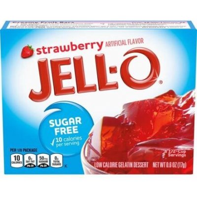 Jell-O instantní želatina s příchutí jahody bez cukru 17 g – Zbozi.Blesk.cz