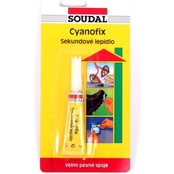 SOUDAL Cyanofix 84A vteřinové lepidlo 3g