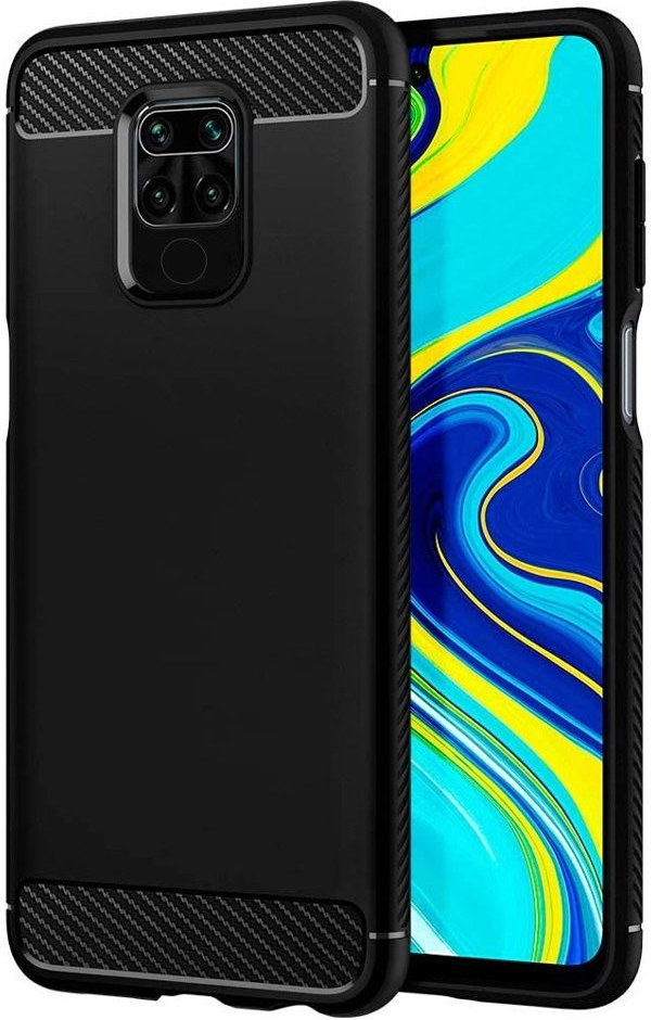 Pouzdro IZMAEL Carbon Bush TPU Xiaomi Redmi Note 9/Redmi 10X 4G Xiaomi Redmi Note 9 černé