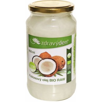 Zdravý den Olej kokosový Bio Raw 950 ml