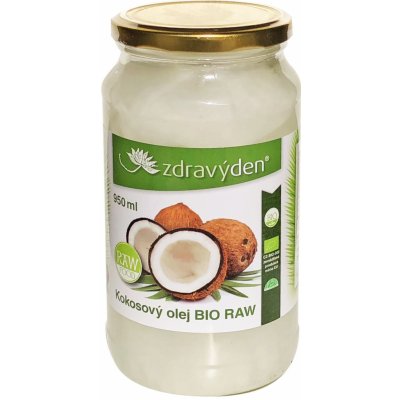 Zdravý den Olej kokosový Bio Raw 950 ml