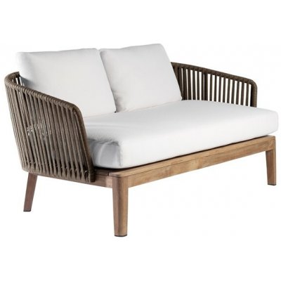 Tribu Teaková Mood 159x81x69 cm teak výplet lanko linen bez sedáků – Hledejceny.cz