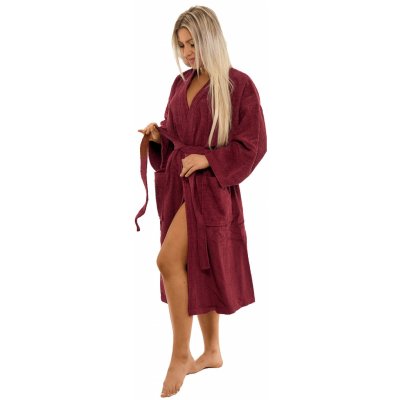 Dámský bavlněný župan kimono Vínová – Hledejceny.cz