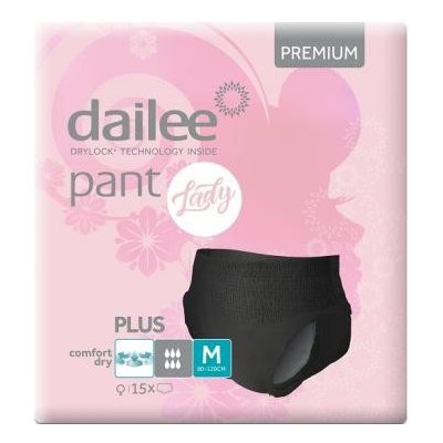 Dailee Pant Lady Premium Plus M 15 ks Black – Zboží Dáma