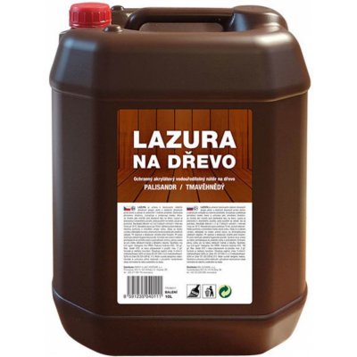 Barvy A Laky Hostivař Lazura na dřevo 10 l palisandr – Sleviste.cz