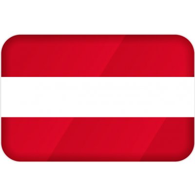 Amicar Samolepicí vlajka Rakouska 50x30 mm, 3D efekt – Zboží Dáma