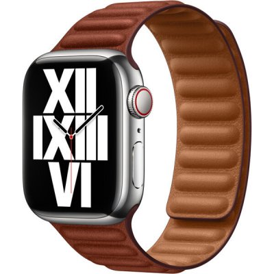 Apple Watch 41mm cihlově hnědý kožený tah - S/M MP813ZM/A