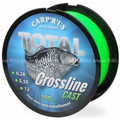 Carp´R´Us Total Crossline Cast Green 500m 0,25mm 4,5kg – Sleviste.cz