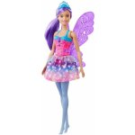 Mattel Barbie Kouzelná víla fialová křídla – Zboží Mobilmania
