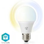 Nedis Wi-Fi chytrá LED žárovka E27/ A60/ 9W/ 230V/ 806lm/ teplá až studená bílá/ 2700 6500K/ bílá – Zboží Mobilmania