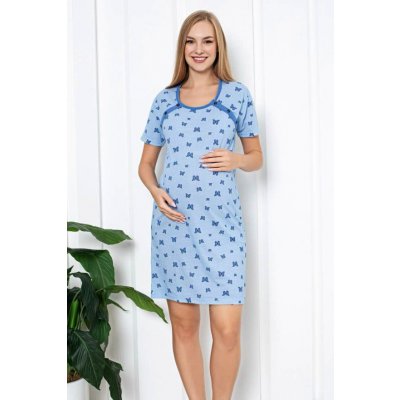 Kojicí noční košile 21288 Blue Butterflies – Zboží Mobilmania