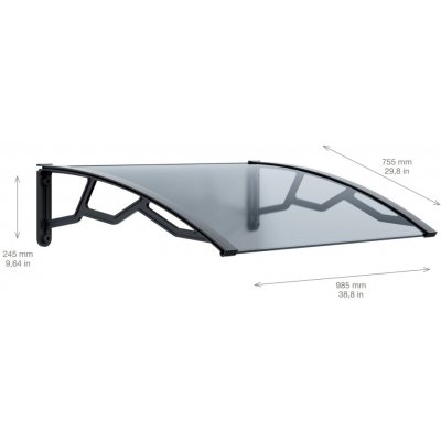 Artplast HARD TOP 80 x 100 cm transparentní – Zboží Mobilmania