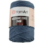 Macrame Cord 3 mm 761 modrošedá YarnArt – Zboží Mobilmania