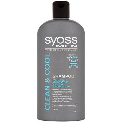 Syoss Men Clean And Cool Shampoo 500 ml – Zboží Mobilmania