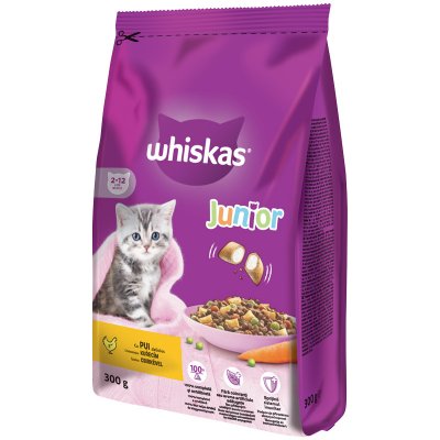 Whiskas Dry Junior s kuřecím 0,3 kg – Zboží Mobilmania