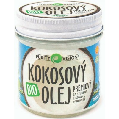 Purity Vision Bio Kokosový olej prémiový za studená lisovaný 120 ml od 101  Kč - Heureka.cz