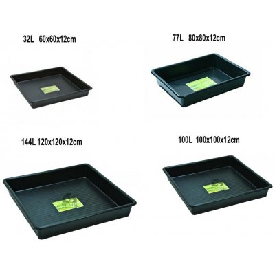 Garland podmiska plast Square Tray Black 80 x 80 x 12 cm – Sleviste.cz
