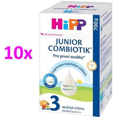 HiPP 3 JUNIOR Combiotik 10 x 700 g – Zboží Mobilmania
