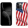 Pouzdro a kryt na mobilní telefon Apple Pouzdro mmCase Gelové iPhone 13 Pro Max 6.7 - USA vlajka