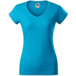 Malfini Fit V-neck 162 tyrkysová – Zboží Mobilmania