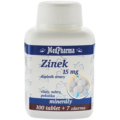 Medpharma Zinek 15 mg 107 tablet