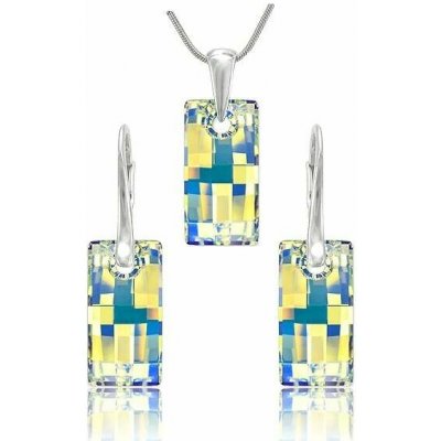 Swarovski Elements Urban krystal Stříbrná sada 39022.2 – Zboží Dáma