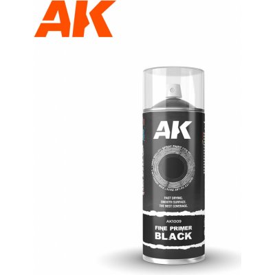 AK INTERACTIVE Fine Primer Black Spray 400ml – Zboží Mobilmania