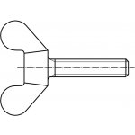 PROFISTYL DIN 316 GT Šroub křídlový, německá forma GT MICKEY pozink Varianta: DIN 316 GT Šroub křídlový, německá forma GT ZnB M4x16 – Sleviste.cz