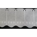 záclona na vitrážku květy 11383 bílá 60 cm – Hledejceny.cz