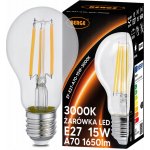 Berge LED žárovka s vláknem E27 15W teplá bílá ZF-E27-A70-15W-3000K – Hledejceny.cz