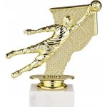 Figurka karatista Zlatý kovový štítek – Zboží Dáma